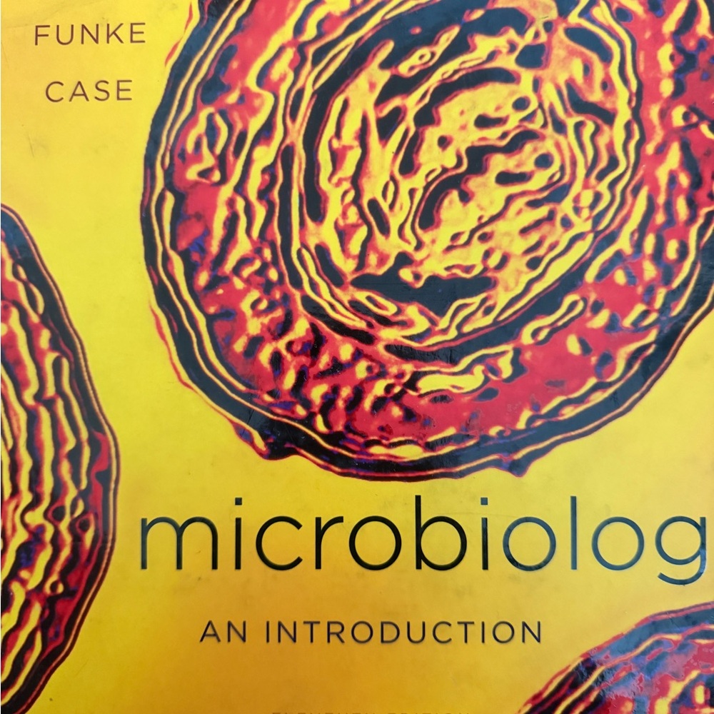 Funke & Case "Microbiology: An Introduction" Bright Yellow Textbook Cover